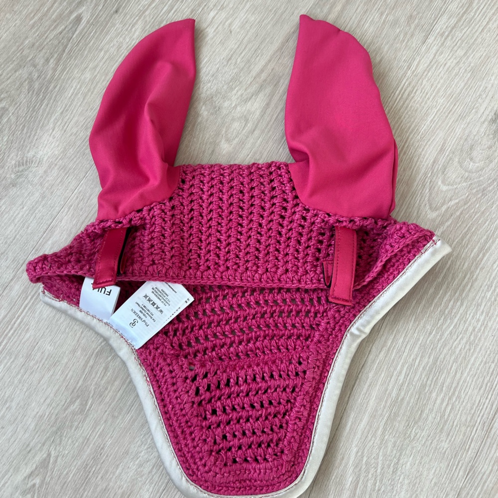 Pink Equestrian Bonnet PS of Sweden with hearts - Picture 4 of 5